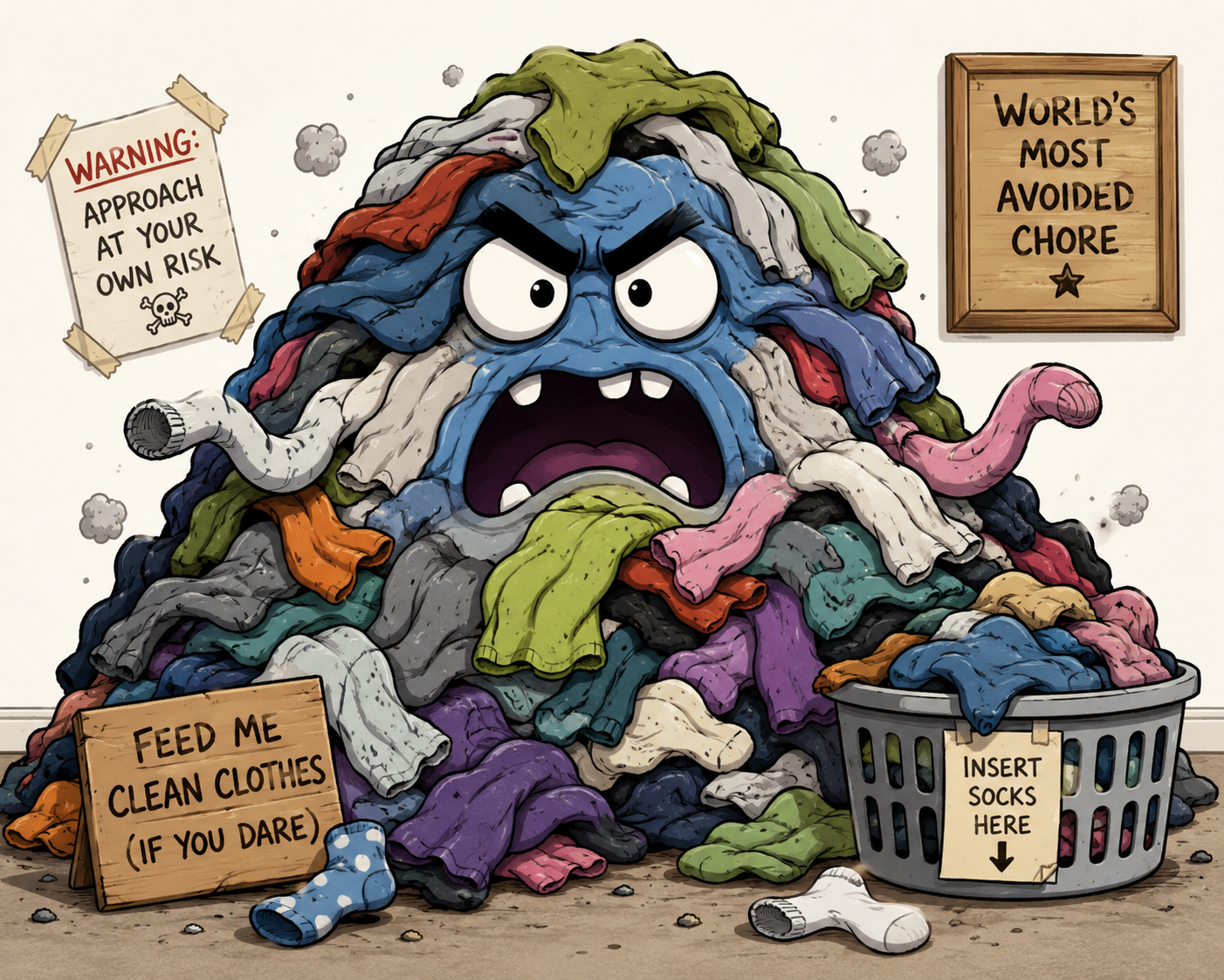 Laundry Mountain mission illustration
